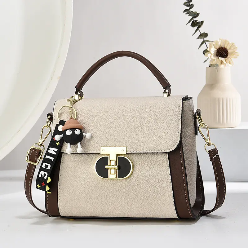 High-quality Soft Leather Shoulder Bag for Women Solid Color Simple Fashion Style Handbags Ladies Shopper Boston Crossbody Bags