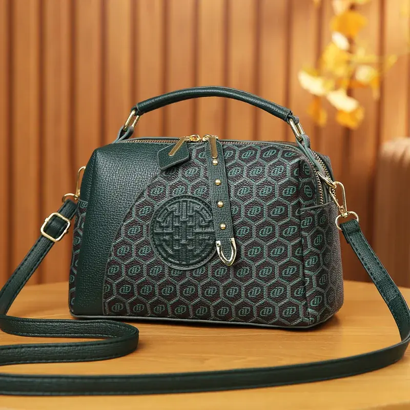 2024 New Fashion Casual Tote Bag Women Handbags Soft Leather Shoulder Bags Vintage Big Capacity Ladies Crossbody Hand Bag