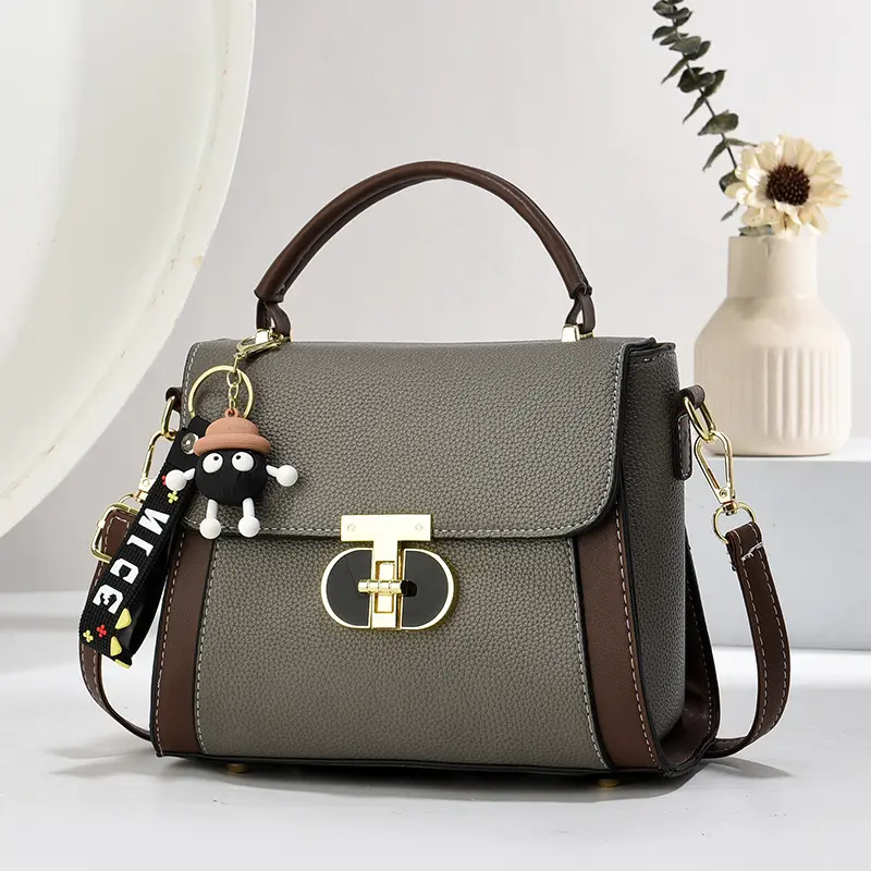 High-quality Soft Leather Shoulder Bag for Women Solid Color Simple Fashion Style Handbags Ladies Shopper Boston Crossbody Bags