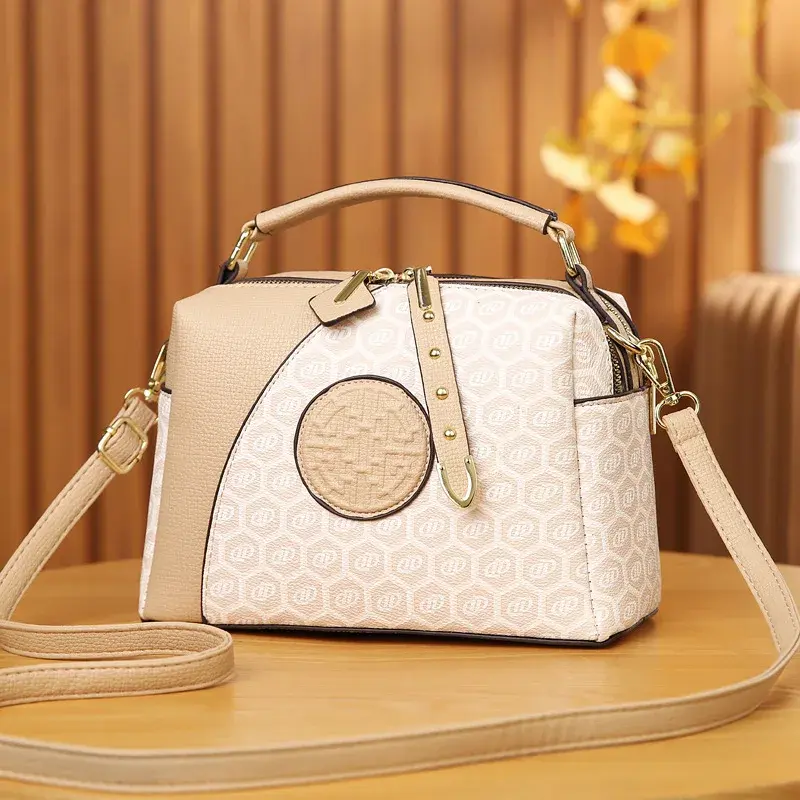 2024 New Fashion Casual Tote Bag Women Handbags Soft Leather Shoulder Bags Vintage Big Capacity Ladies Crossbody Hand Bag