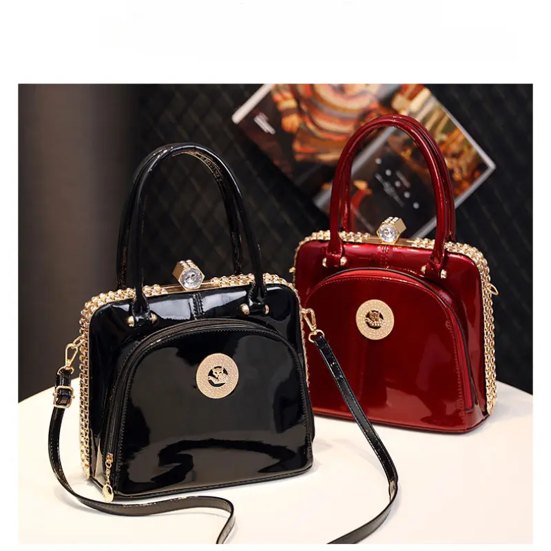 Luxury Brand Designer Women'S Handbag Classic Glossy Shoulder Bag Large Capacity Casual Crossbody Bag Commuting Tote Bag women