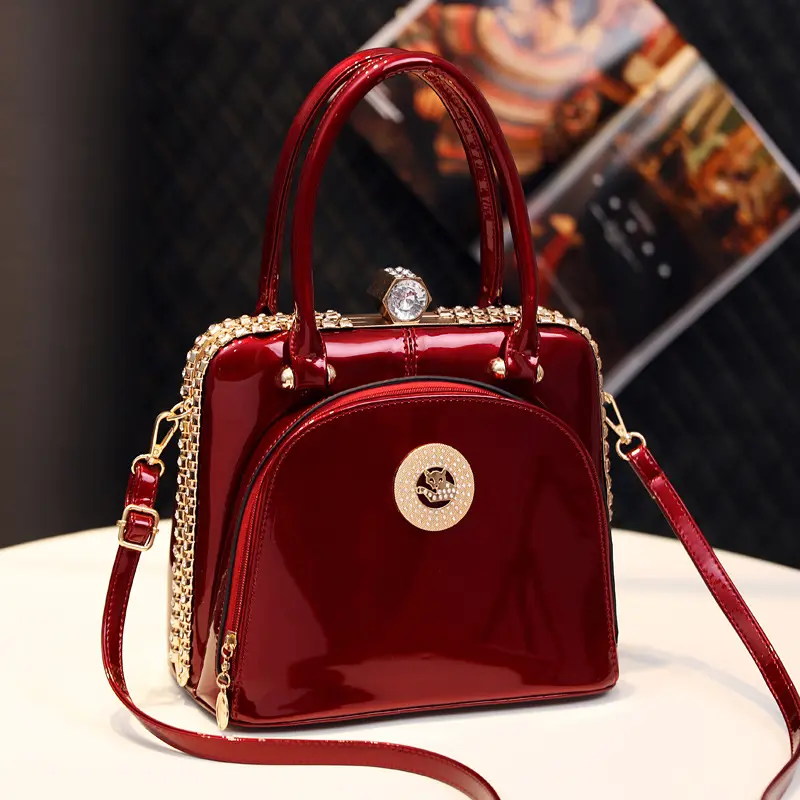 Luxury Brand Designer Women'S Handbag Classic Glossy Shoulder Bag Large Capacity Casual Crossbody Bag Commuting Tote Bag women