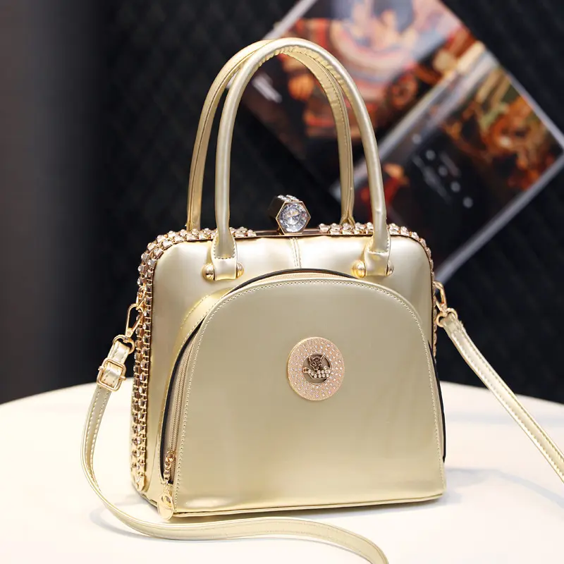 Luxury Brand Designer Women'S Handbag Classic Glossy Shoulder Bag Large Capacity Casual Crossbody Bag Commuting Tote Bag women