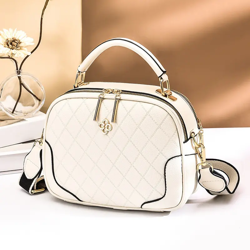 Summer Women's Small Square Bag Fashion High Quality Leather Handbag Simple and Versatile One Shoulder Fashion Crossbody Bag
