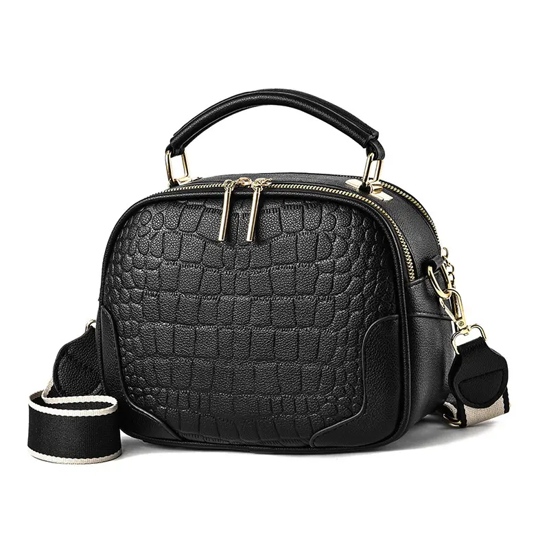 Summer Women's Small Square Bag Fashion High Quality Leather Handbag Simple and Versatile One Shoulder Fashion Crossbody Bag