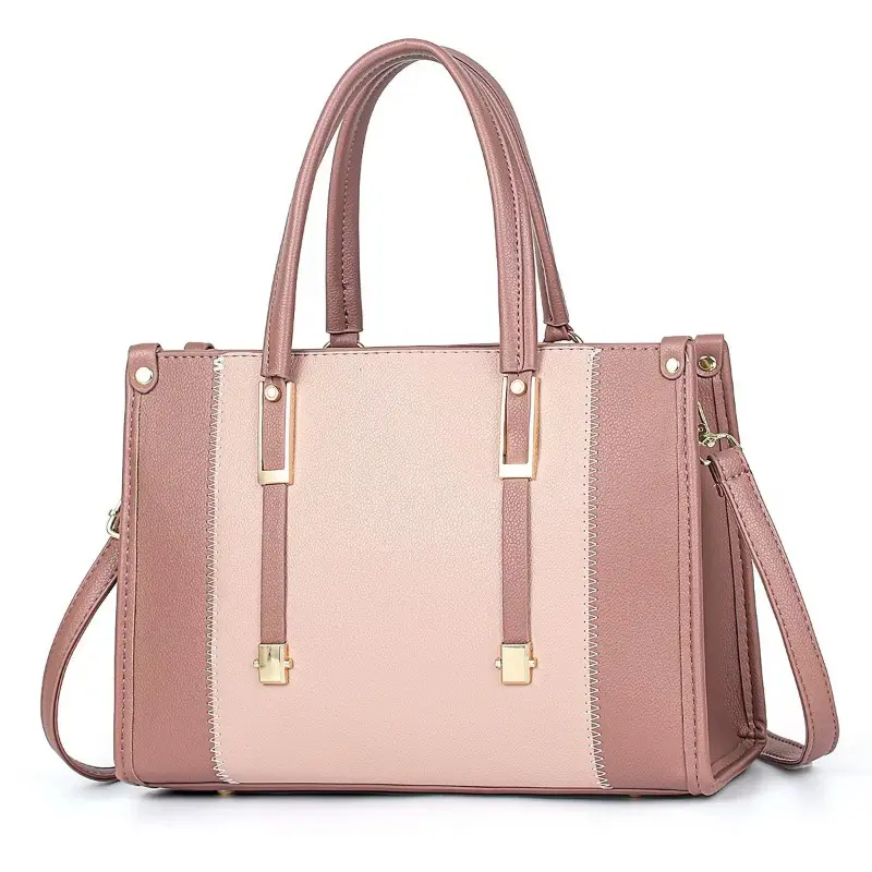Splicing Leather Women's Crossbody Bags Large Capacity Splicing Shoulder Handbags Purses Trend Designer Lady Casual Tote Bags