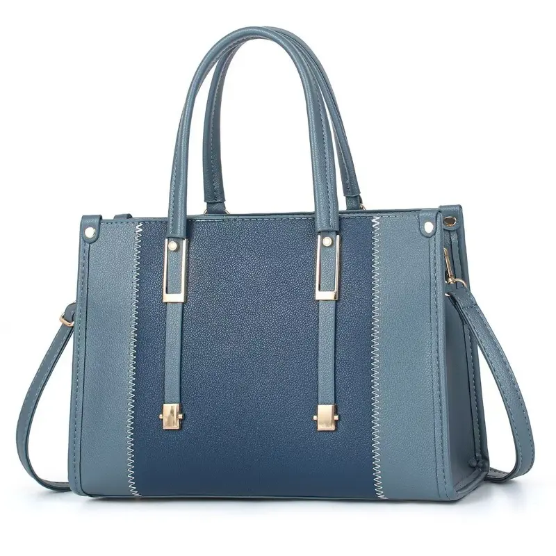 Splicing Leather Women's Crossbody Bags Large Capacity Splicing Shoulder Handbags Purses Trend Designer Lady Casual Tote Bags