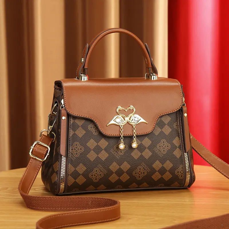 Fashion Print Leather Designer Handbag for Female Small Shoulder Crossbody bags Women Shopper Bag Brand Ladies Messenger Bags