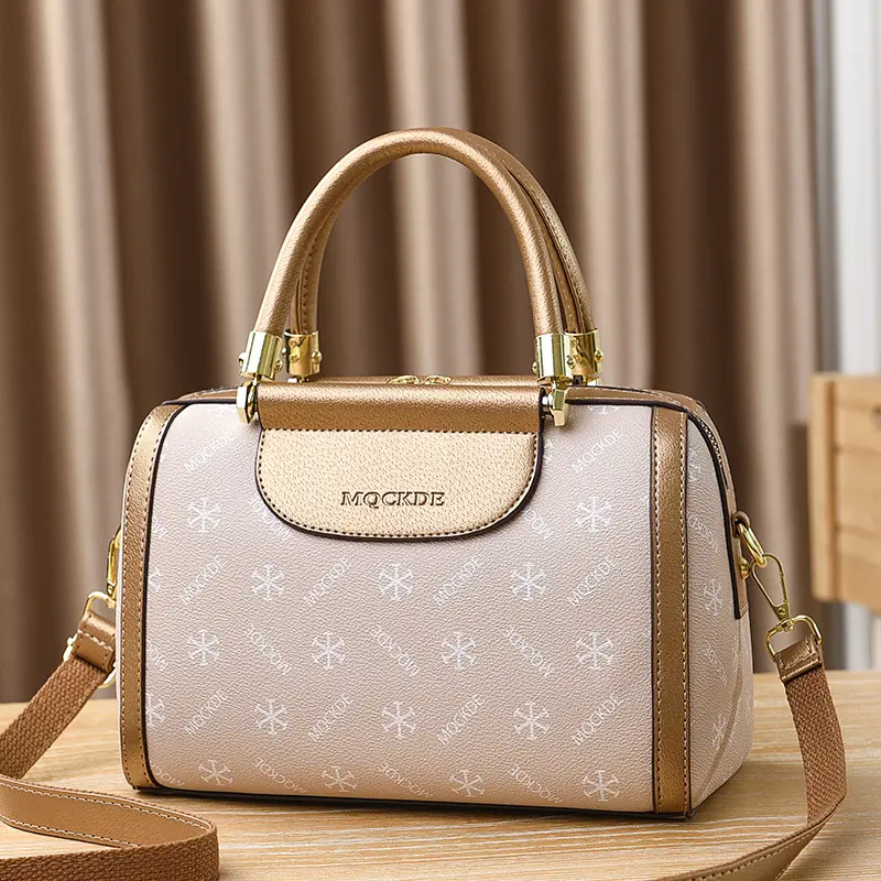 2024 New Fashion Boston Women's Bags Large Capacity Luxury Designer Handbag Quality Leather Single Shoulder Crossbody Bag women