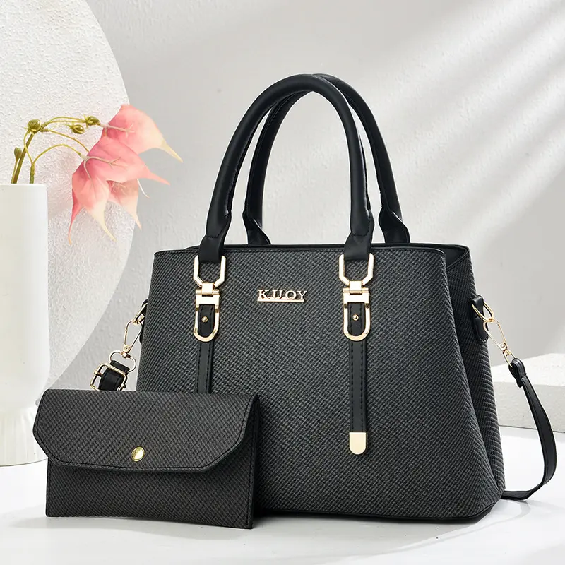 Fashion Women Soft PU Leather Handle Handbag Designer Shoulder Crossbody Bag Ladies Large Capacity Shopping Messenger Tote Bag