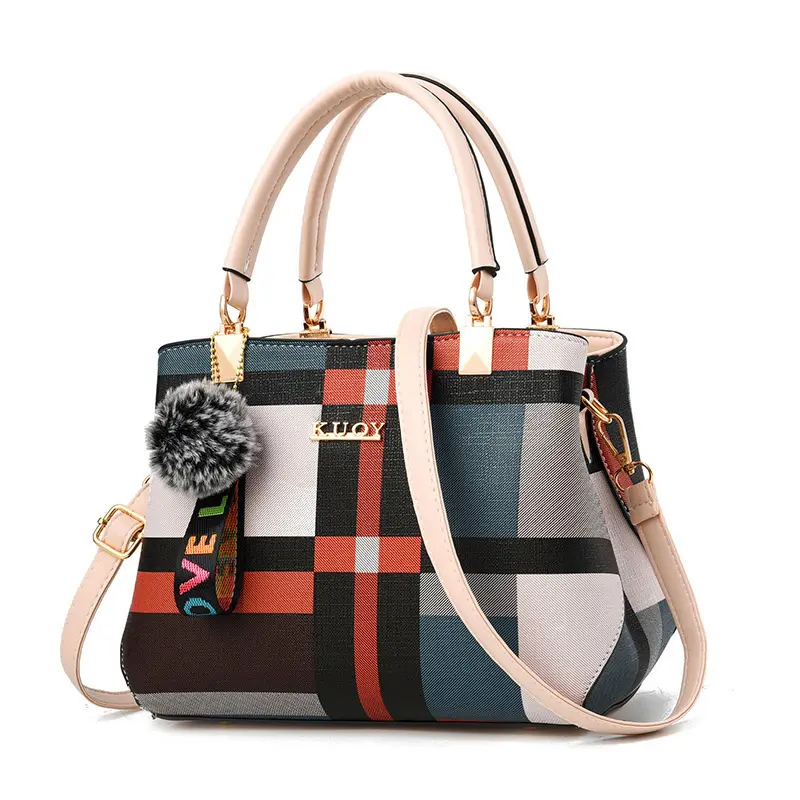 Fashionable Color Block Women's Crossbody Bag for Shopping Bags Commuting Soft PU Material Designer Luxury Ladies Handbags