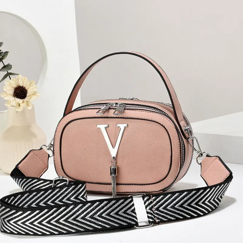 Pu Leather Handbag 2025 Autumn/Winter New Fashion Versatile Crossbody Bag Single Shoulder Bag Leisure Shopping Women's Bag