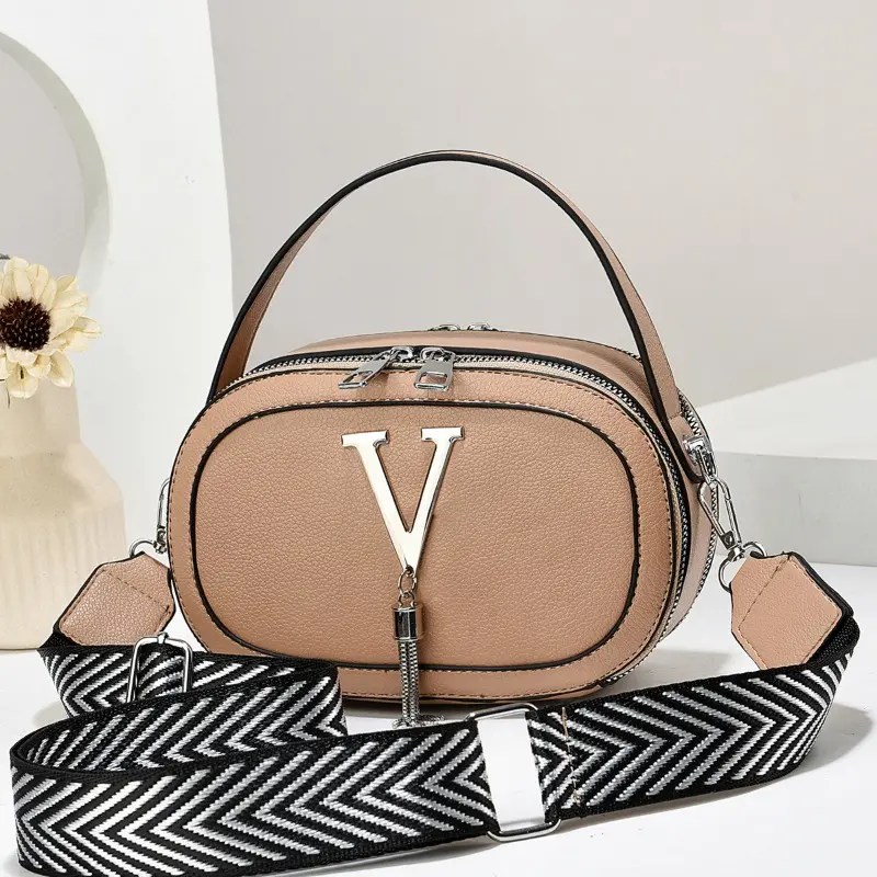 Pu Leather Handbag 2025 Autumn/Winter New Fashion Versatile Crossbody Bag Single Shoulder Bag Leisure Shopping Women's Bag