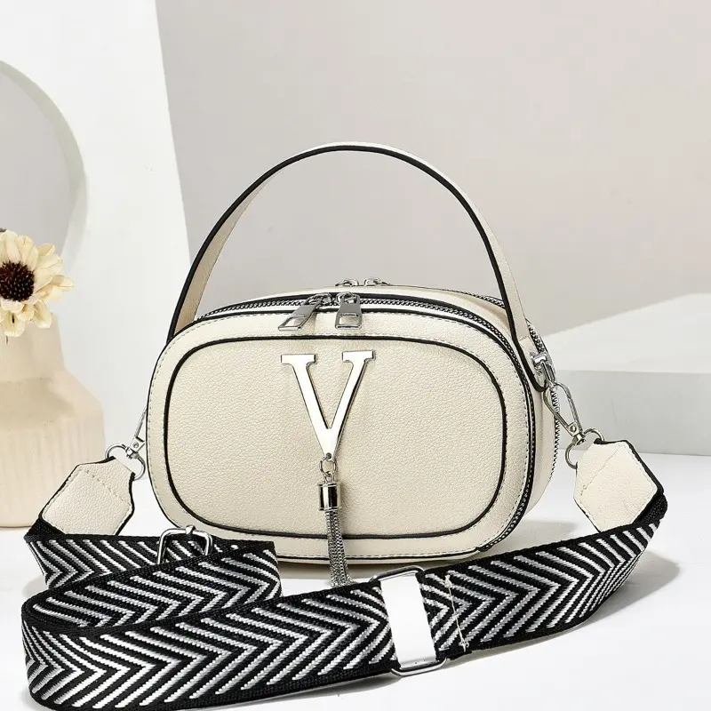 Pu Leather Handbag 2025 Autumn/Winter New Fashion Versatile Crossbody Bag Single Shoulder Bag Leisure Shopping Women's Bag