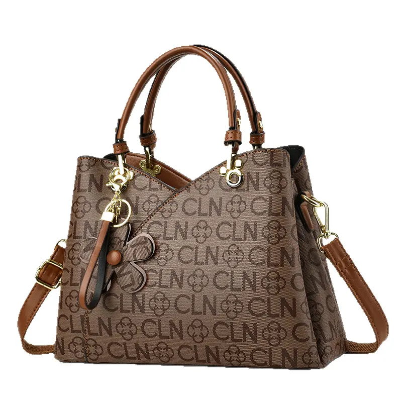 Vintage Style Leather Crossbody Bag - Adjustable Shoulder Strap Classic Designer Ladies Handbag Designer Casual Tote Bags