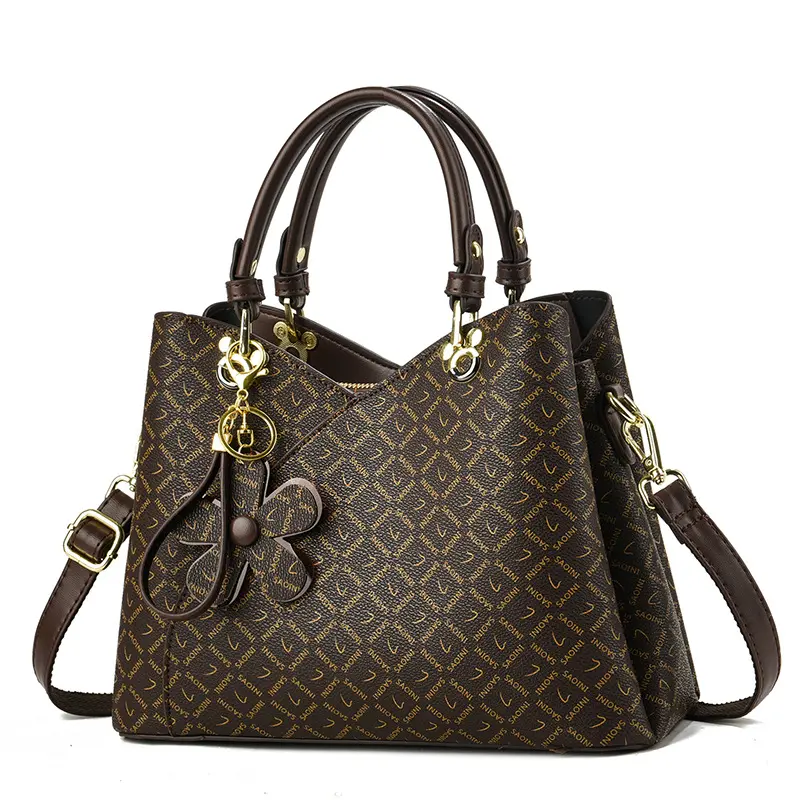Vintage Style Leather Crossbody Bag - Adjustable Shoulder Strap Classic Designer Ladies Handbag Designer Casual Tote Bags