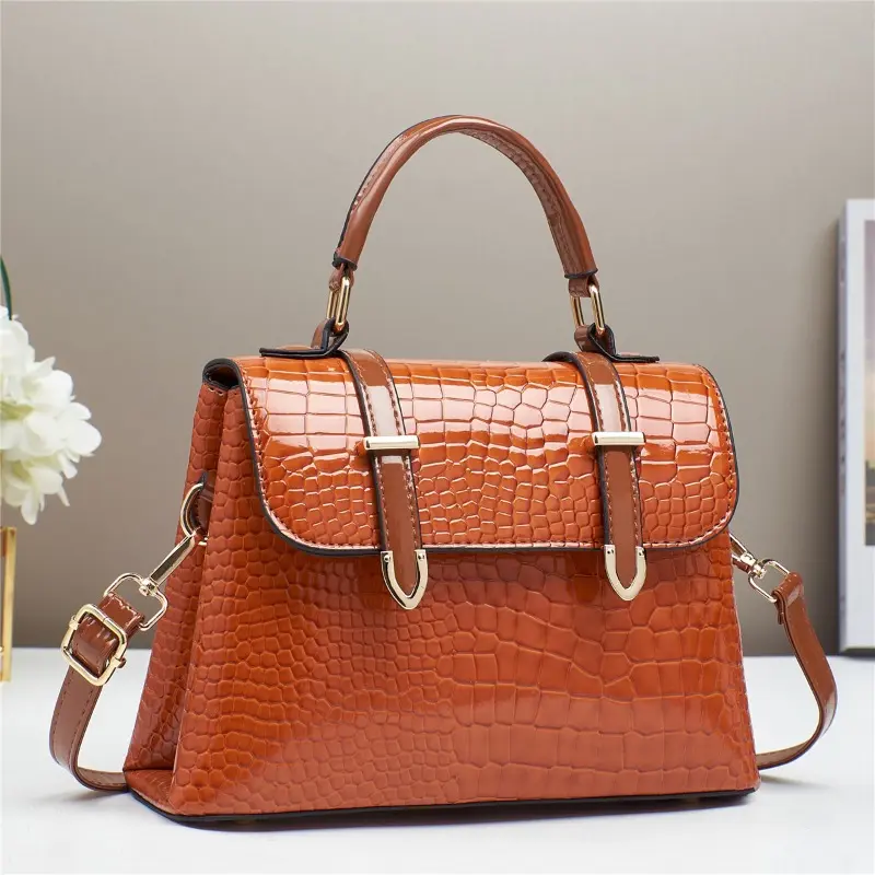 Large Capacity Crocodile Pattern Women Shoulder Tote Bag Leather Purses and Handbags for Women Designer Luxury Ladies Hand Bags