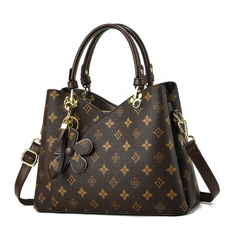 Vintage Style Leather Crossbody Bag - Adjustable Shoulder Strap Classic Designer Ladies Handbag Designer Casual Tote Bags