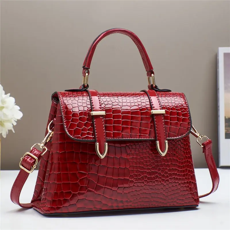 Large Capacity Crocodile Pattern Women Shoulder Tote Bag Leather Purses and Handbags for Women Designer Luxury Ladies Hand Bags