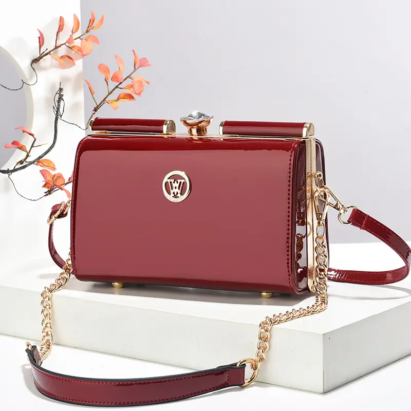 New Women Handbags Fashion Embossed Craftsmanship Portable Shoulder Bag Top-handle Diamond Ladies Bag Wedding Party Bags
