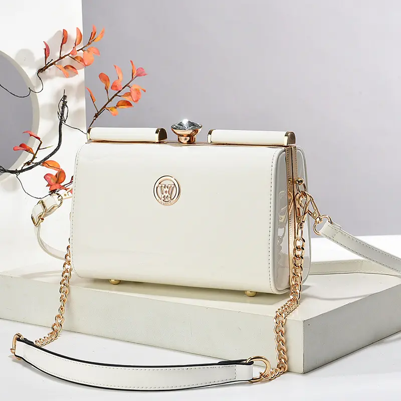 New Women Handbags Fashion Embossed Craftsmanship Portable Shoulder Bag Top-handle Diamond Ladies Bag Wedding Party Bags