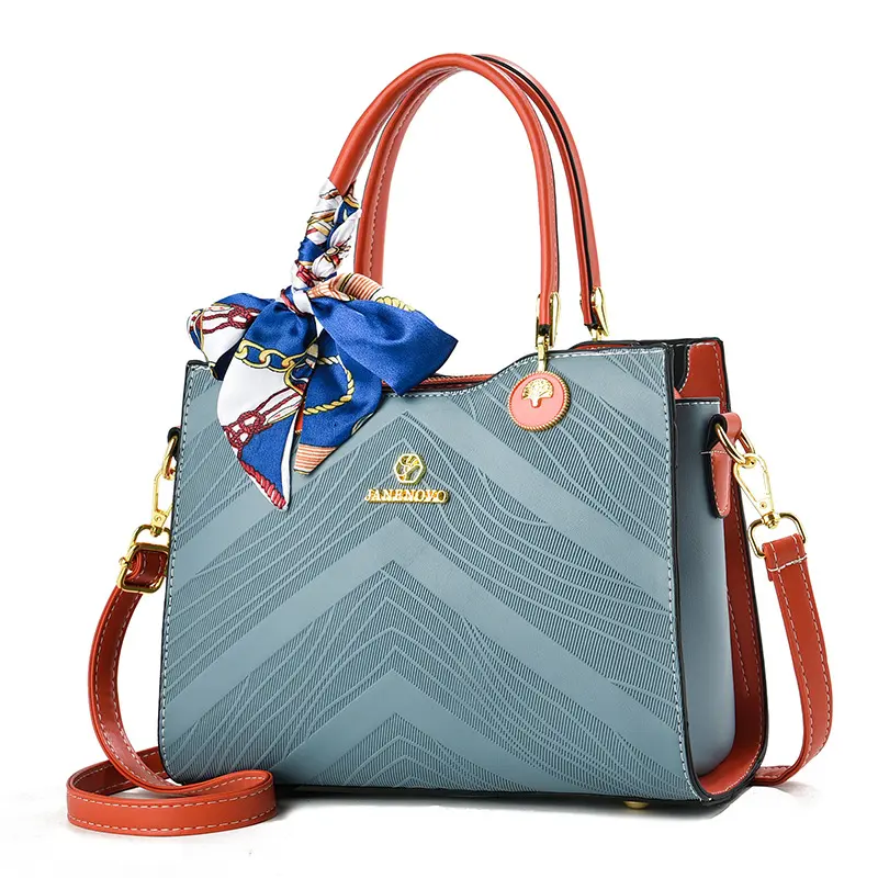 Elegant Temperament Women Handbags Versatile Simple Retro Gentle Bow Tie Silk Scarf Commuter Top-Handle Bag Crossbody Bags
