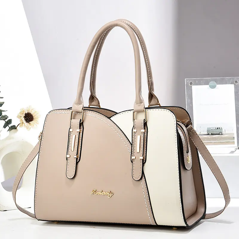 High Quality Splicing Leather Luxury Purses and Handbags Trend Women Bags Designer Simple Crossbody Shoulder Bags for Female