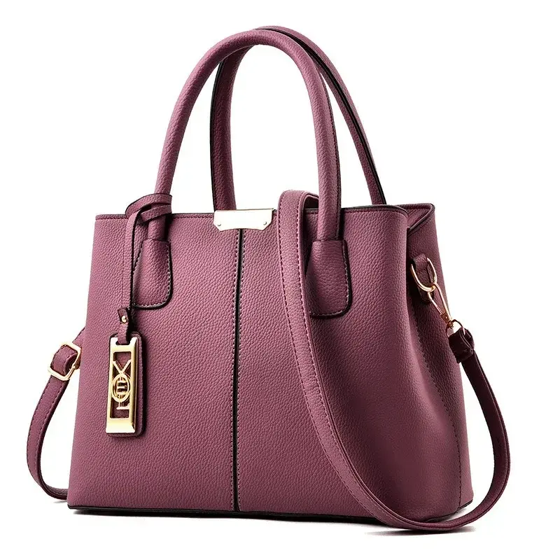 European / American New Luxury Women's Handbag Large Capacity Fashiontrend Simple Shoulder Bag Leather Female Crossbody Bag