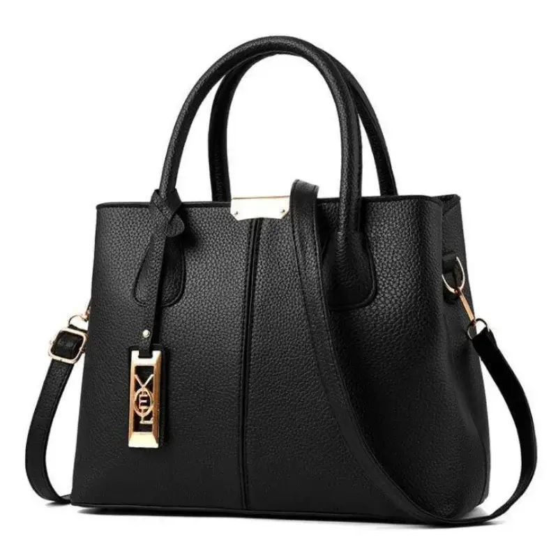 European / American New Luxury Women's Handbag Large Capacity Fashiontrend Simple Shoulder Bag Leather Female Crossbody Bag