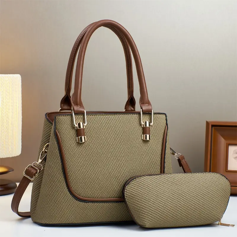 Texture Women Handle Tote Bags Pu Leather Handbags Large Capacity Luxury Fashion Female Leisure Versatile Crossbody Bag