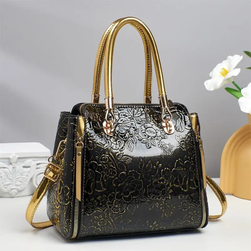 2025 Fashion Exquisite Embossed Women's Bag Handbag Light Luxury Retro Women's Shoulder Bag Large Capacity Womens Crossbody Bag