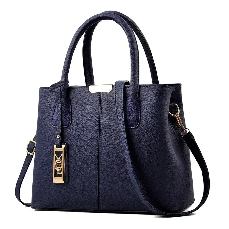 European / American New Luxury Women's Handbag Large Capacity Fashiontrend Simple Shoulder Bag Leather Female Crossbody Bag