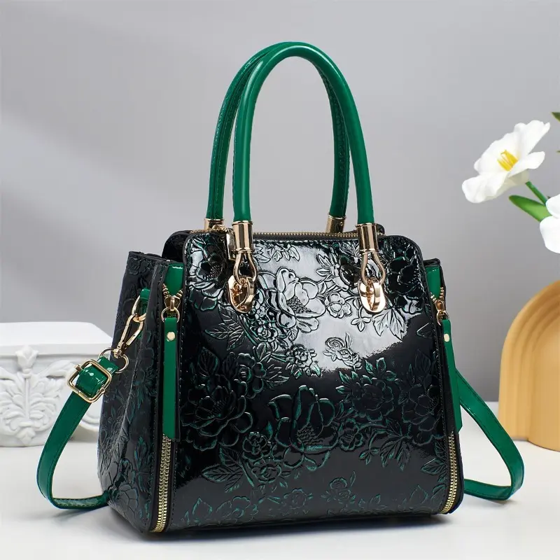 2025 Fashion Exquisite Embossed Women's Bag Handbag Light Luxury Retro Women's Shoulder Bag Large Capacity Womens Crossbody Bag