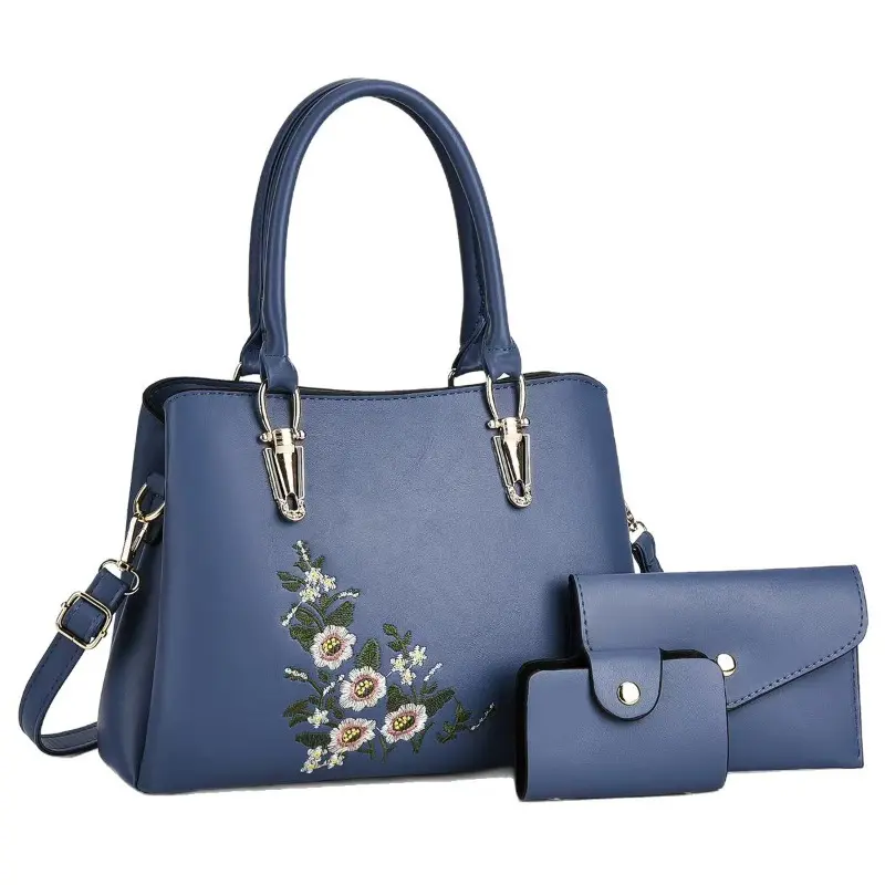 New Hot Sale of The Season Elegant Embroidered Ladies Bag Set Fashion Womens Crossbody Bag 3Piece Set Women's Versatile Handbag