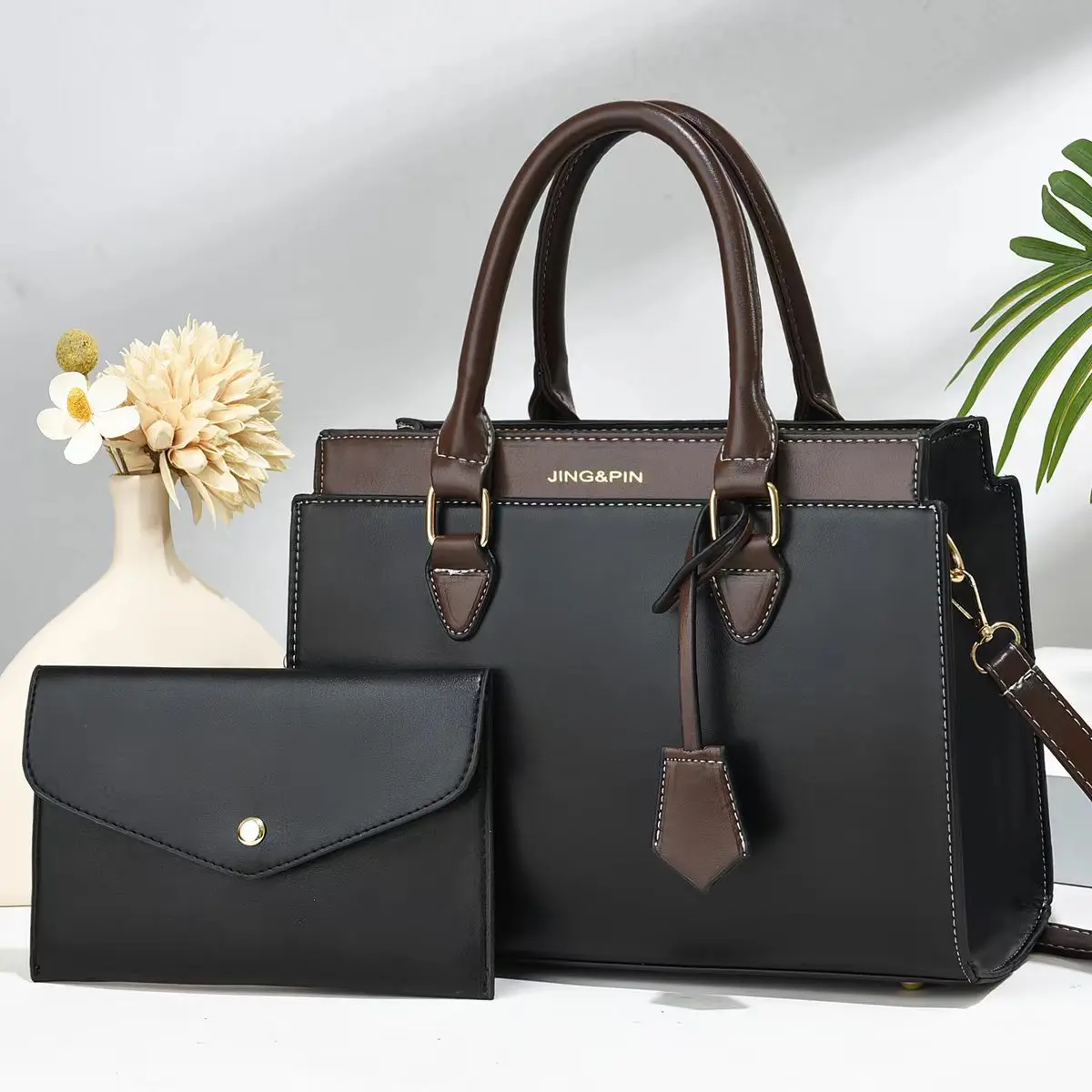 High Quality 2Piece Set Women's Luxury Handbag Versatile Ladies' Large Capacity Shoulder Crossbody High-end Commuting Bag women