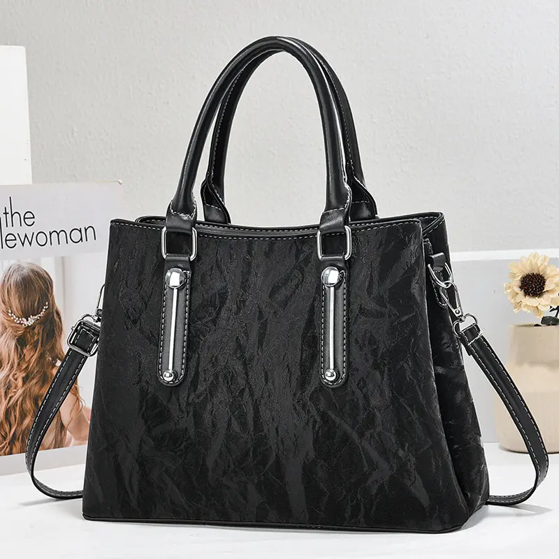 Women Soft Leather Handbag Purses Large Capacity Female Shoulder Bag Ladies Vintage 2025 School Travel Bags Women's Tote Sac