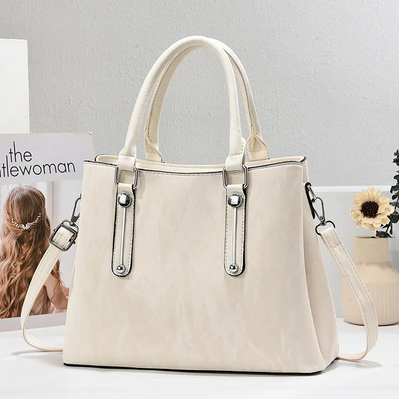 Women Soft Leather Handbag Purses Large Capacity Female Shoulder Bag Ladies Vintage 2025 School Travel Bags Women's Tote Sac
