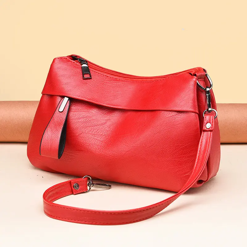 2025 Trend Women Handbag Purses Luxury Designer Female Soft Leather Shoulder Bag High-quality Womens Casual Crossbody Bag Sac