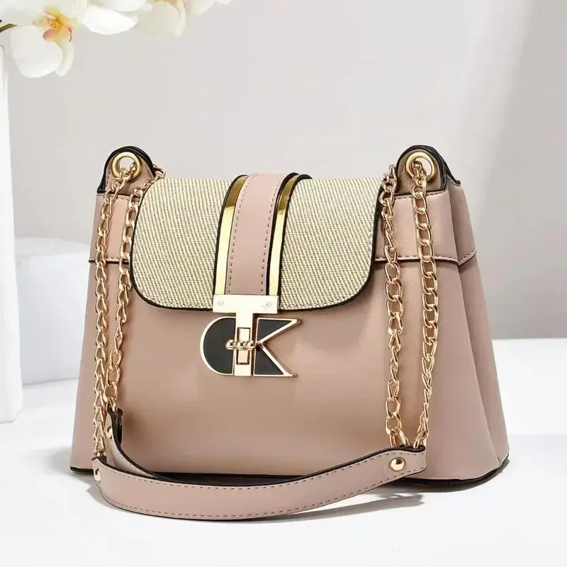 Classic Designer Women'S Shoulder Crossbody Bag Fashion New Chain Small Square Bag Large Capacity Commuting Casual Handbag Women