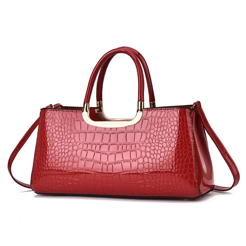 Elegant Ladies Crocodile Pattern Handbag Casual Versatile Crossbody Bag Evening Bag Wedding Handheld Bag Bolsa Feminina