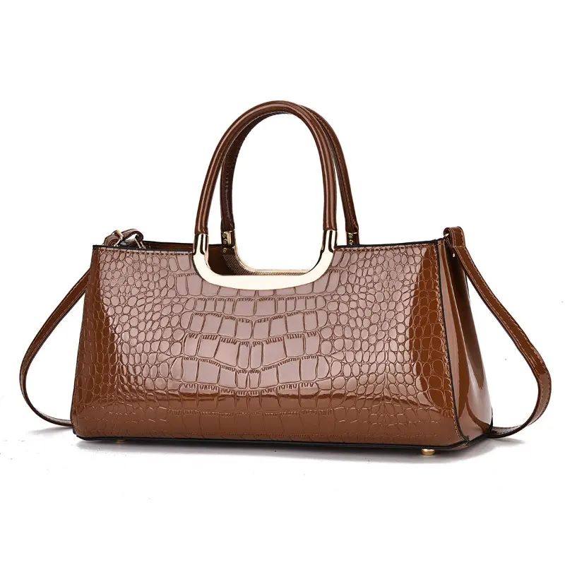 Elegant Ladies Crocodile Pattern Handbag Casual Versatile Crossbody Bag Evening Bag Wedding Handheld Bag Bolsa Feminina