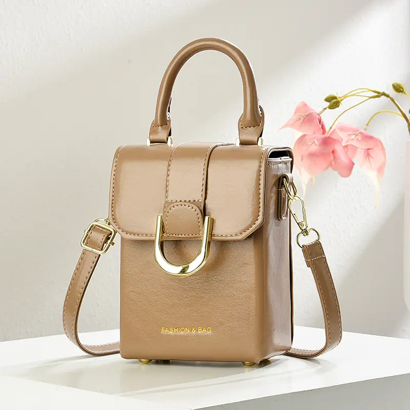 Exquisite Women's Solid Color Handbag Specially Designed for Mobile Phones High-quality Trendy Women Shoulder Crossbody Bags