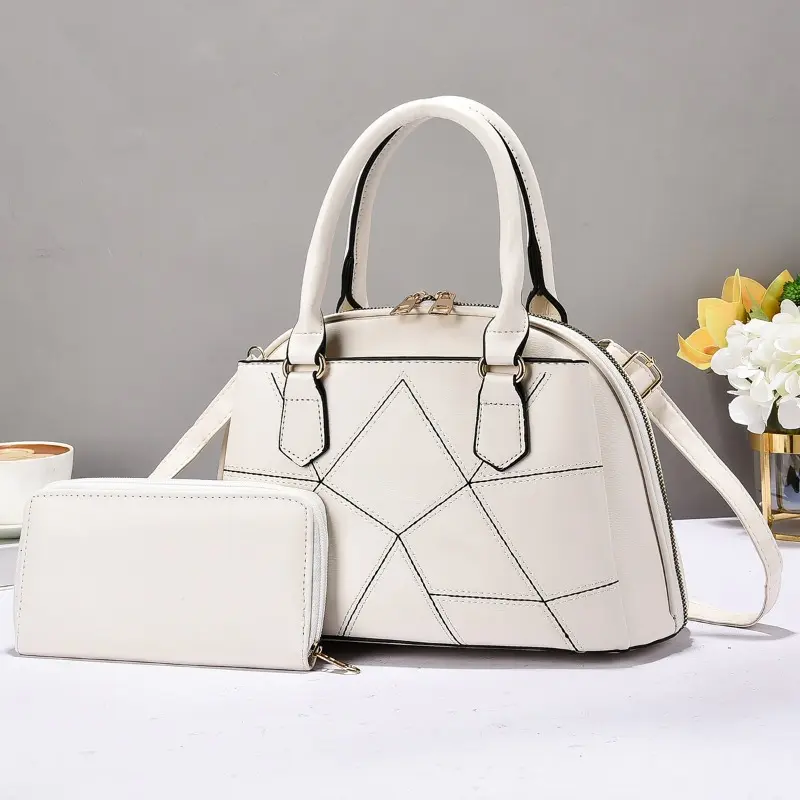2pcs/set Women Totes with Wallets Large Capacity Handbags Fashion Trend Female Crossbody Shoulder Bags Leisure Shopping Bags