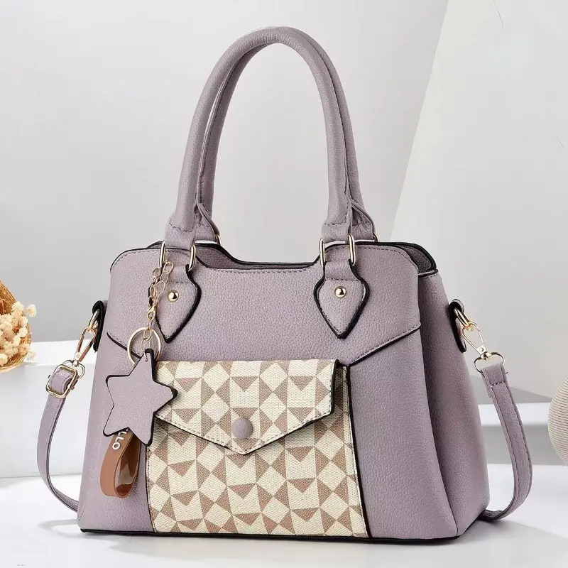 Trendy 2025 European and American Style Women's Handbag Simple Versatile Boston Crossbody Bag Large Capacity Shoulder Bags