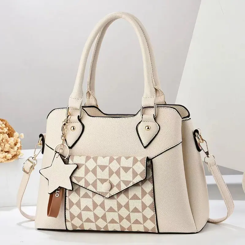 Trendy 2025 European and American Style Women's Handbag Simple Versatile Boston Crossbody Bag Large Capacity Shoulder Bags