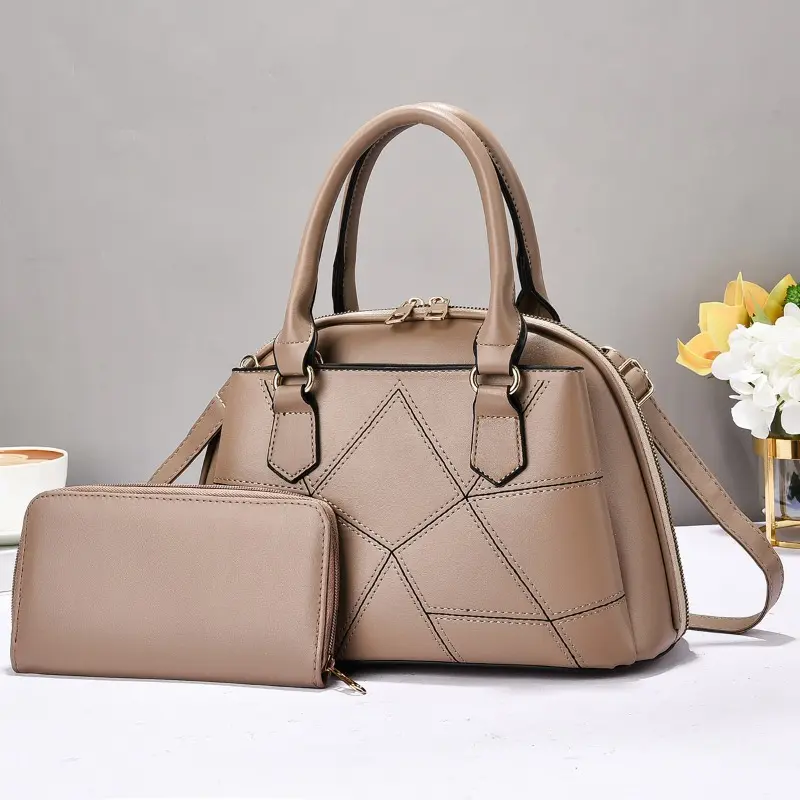 2pcs/set Women Totes with Wallets Large Capacity Handbags Fashion Trend Female Crossbody Shoulder Bags Leisure Shopping Bags
