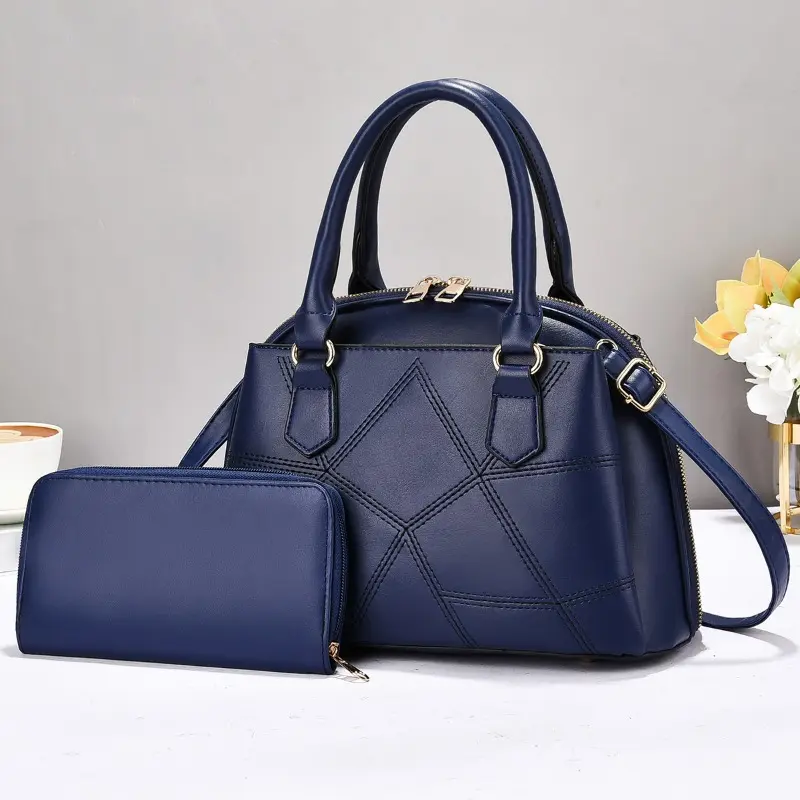 2pcs/set Women Totes with Wallets Large Capacity Handbags Fashion Trend Female Crossbody Shoulder Bags Leisure Shopping Bags