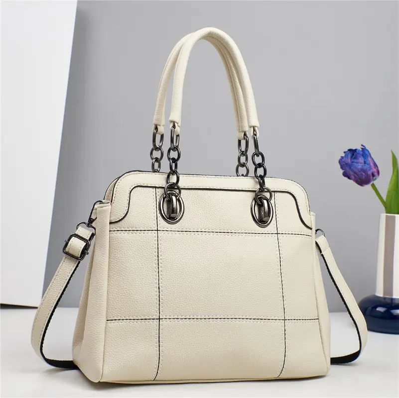 Women Tote Bag High Quality Female Handbag Solid Color Vintage Classic Ladies Shoulder Totes Designer PU Leather Crossbody Bags