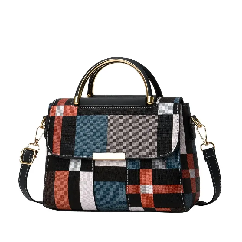 Hot Sale Women's Fashion Handbag Random Plaid Small Square Bag Versatile Women's Shoulder Messenger Bag Bolsa Feminina