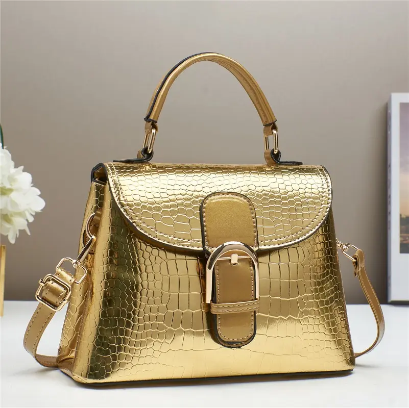 Luxury Designer Brand Temperament Women's Bag New High Quality Shoulder Crossbody Bag Women's Alligator Pattern Pillow Handbag
